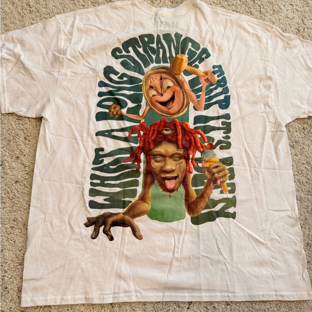 TRIPPIE REDD T-Shirt  "Life's A Trip What A Long Strange  2XL  White